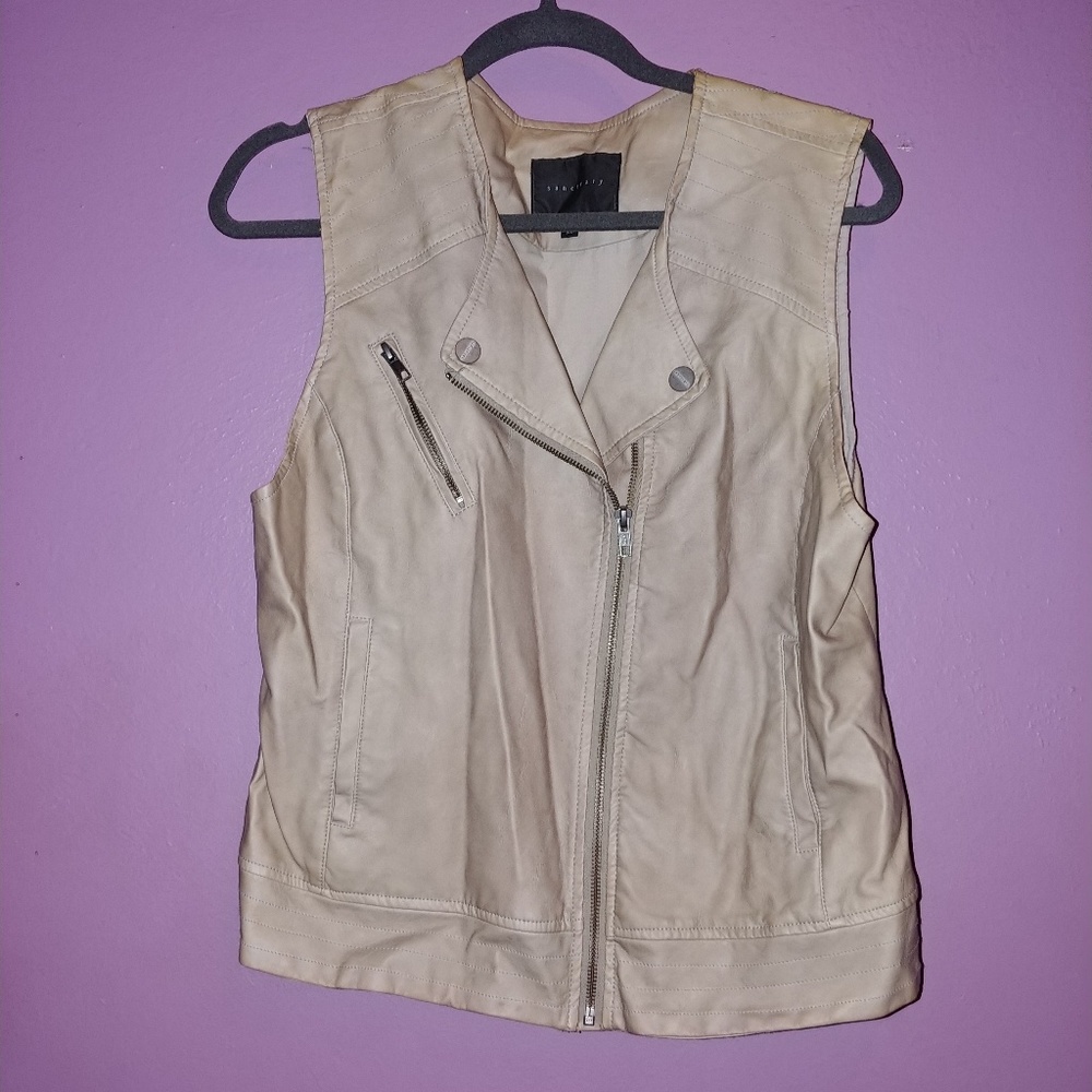 Sanctuary leather vest